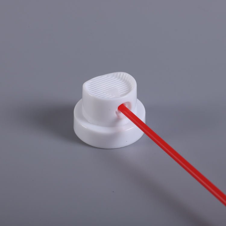 Plastic aerosol valve actuator for air freshenner paint medicine products