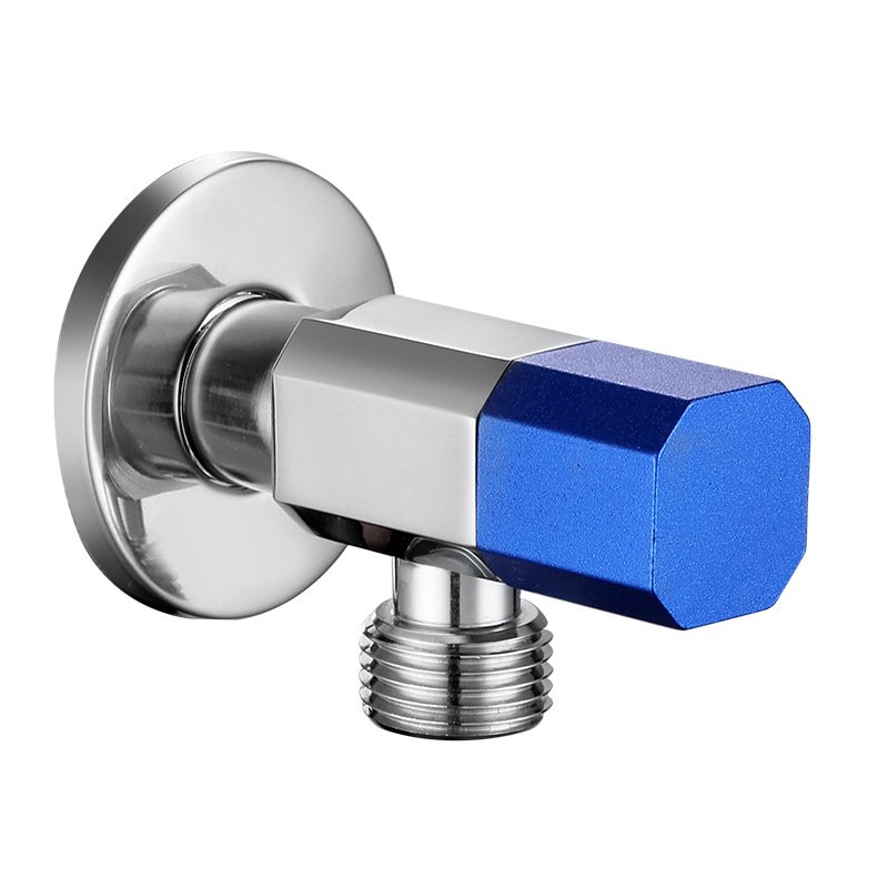 High Quality Chrome Plated Brass Angle Valve 1/2 Toilet 90 Degree Angle Stop Valve Stock Wholesale