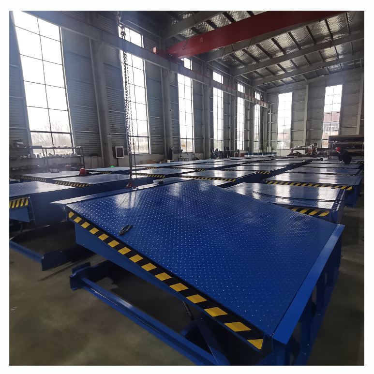 Standard Size 6/8/10 Ton Container Forklift Load Folding Dock Leveller Used Hydraulic Platform Pump Motor Unloading Loading Dock
