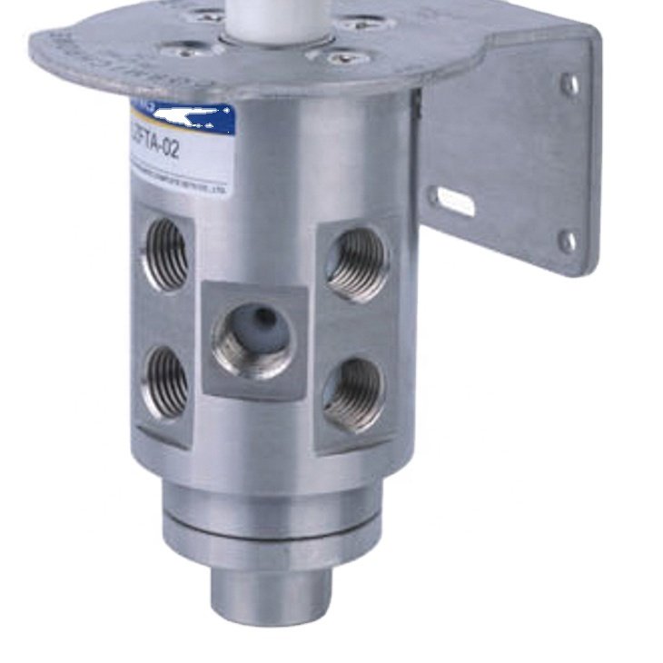 Two Position Eight Way Stainless Steel Pneumatic Hand Control Switching Valve