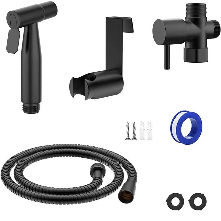 Toilet spray gun Portable jet fresh water shower holder set 304 stainless steel hand held toilet bidet spray gun
