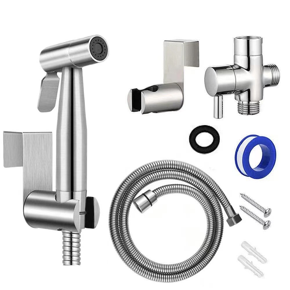 Toilet spray gun Portable jet fresh water shower holder set 304 stainless steel hand held toilet bidet spray gun