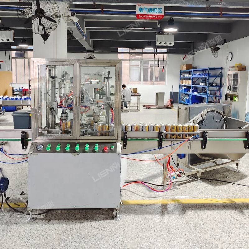 Automatic Air Freshener Filling Sealing Machine Spray Paint Aerosol Can Filling Line BOV Aerosol Gas Filling Machine