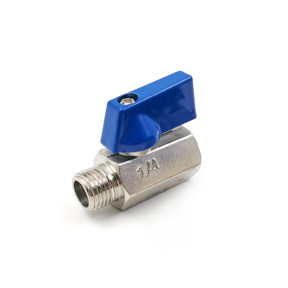 NPT BSP 1000PSI high pressure PN63 stainless steel 304 316 manual 1/4" male and female threaded mini Ball Valve