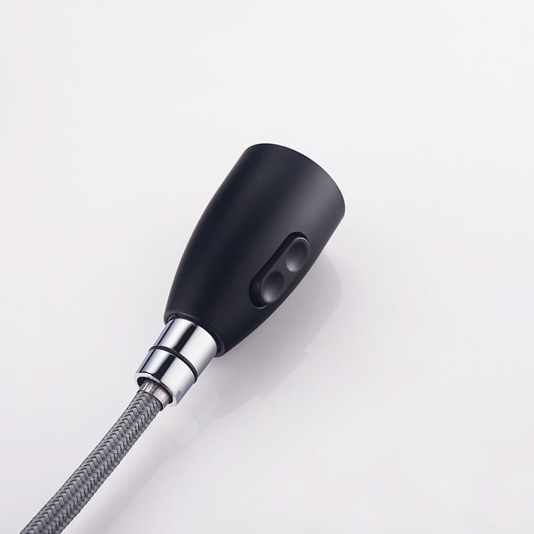 Modern Single Handle Pull Kitchen Tap SUS 304 Dual Mode Hot Cold Water Black Sink Tap Ceramic Valve Core Single Hole