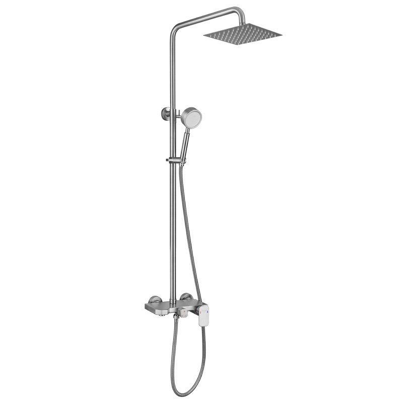 Rain shower stainless steel 304 system mixing 8 inch rainfall shower head with handheld spray bathroom shower faucet