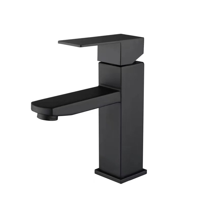 304 stainless steel four-way washbasin faucet wide-mouth waterfall faucet bathroom washbasin hot and cold water