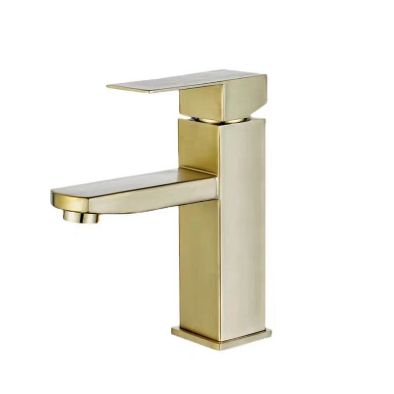 304 stainless steel four-way washbasin faucet wide-mouth waterfall faucet bathroom washbasin hot and cold water