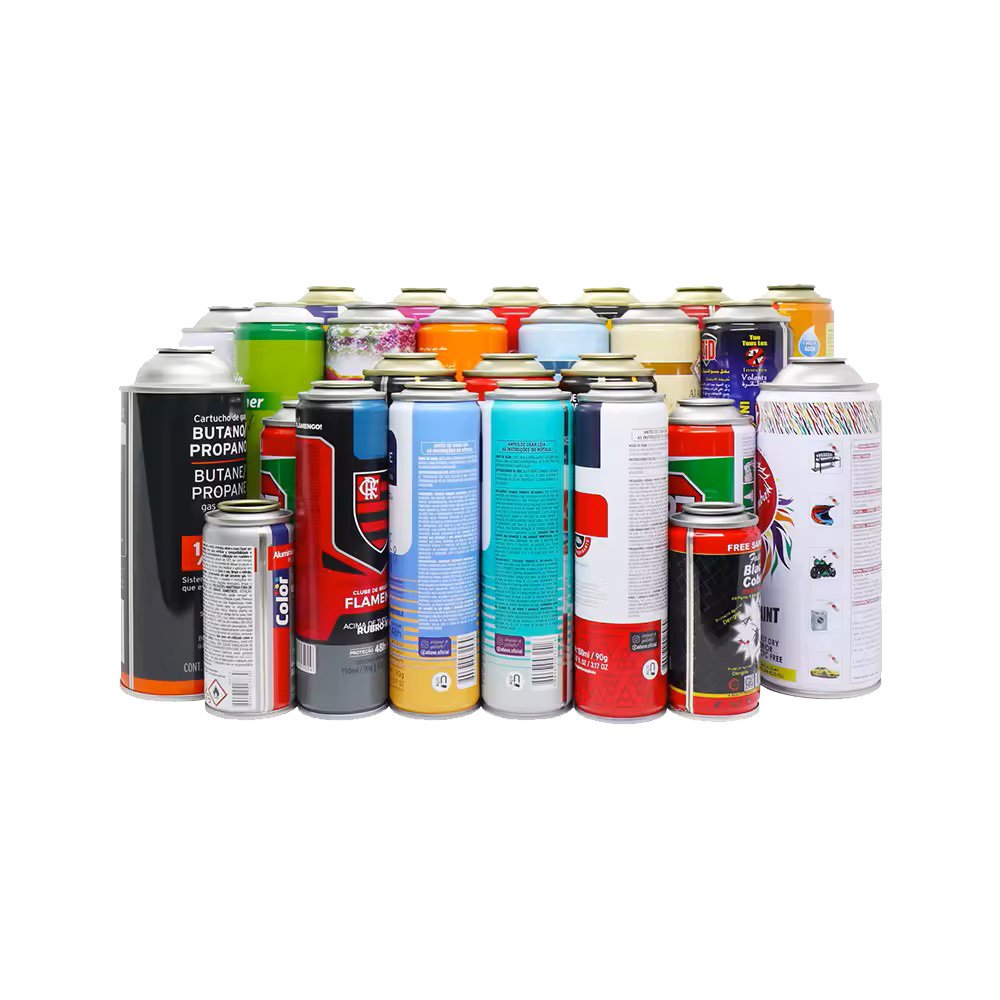Aerosol Cans Body Spray Tinplate Logo Printed for Chemical Use Metal Hot Sale High Quality 52ml/65ml/70ml Packing Material