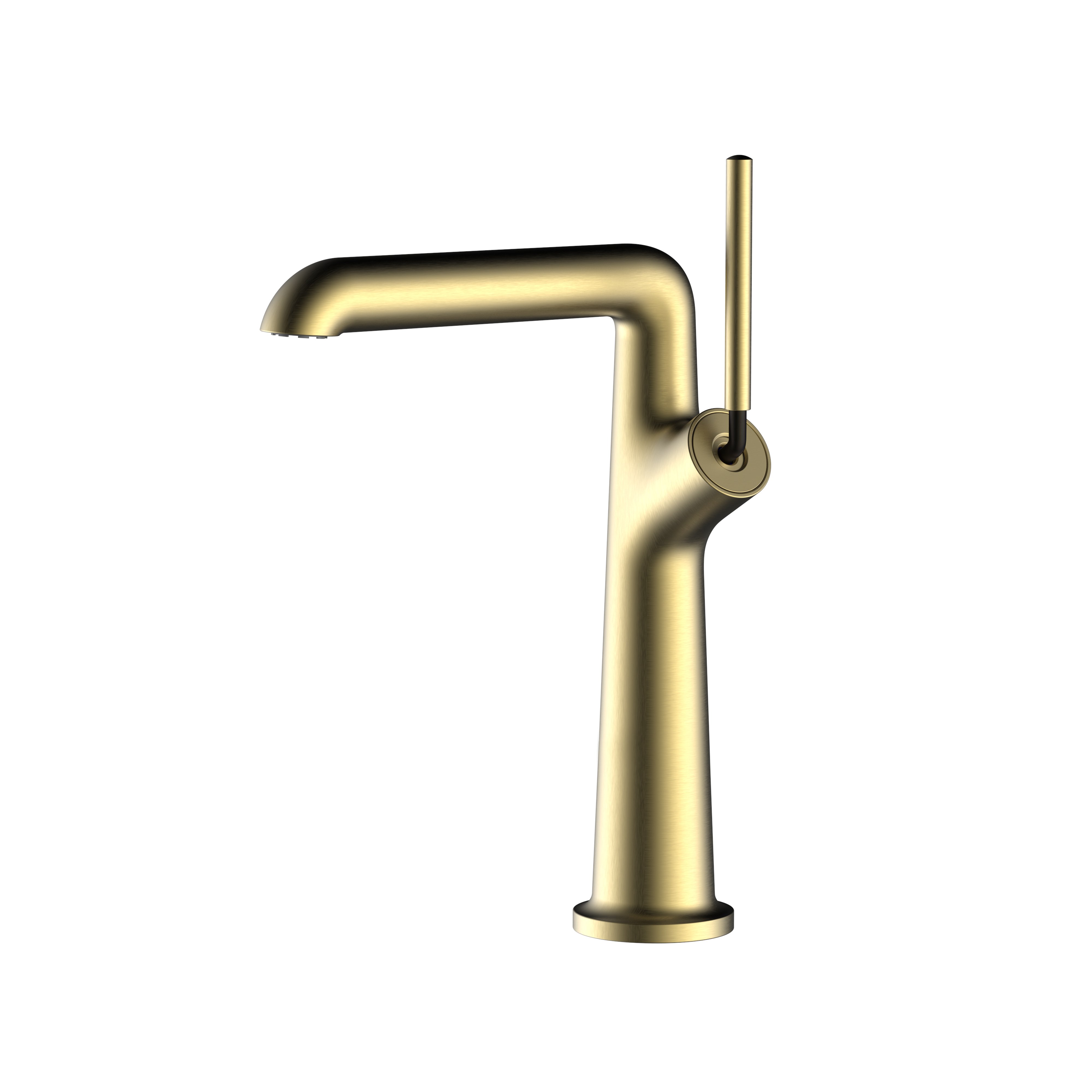 Luxury Single-Hole Bathroom Lavatory Basin Faucet High Quality Brushed Gold Brass Hot Cold Water Mixer Ceramic Gym Laundry Use