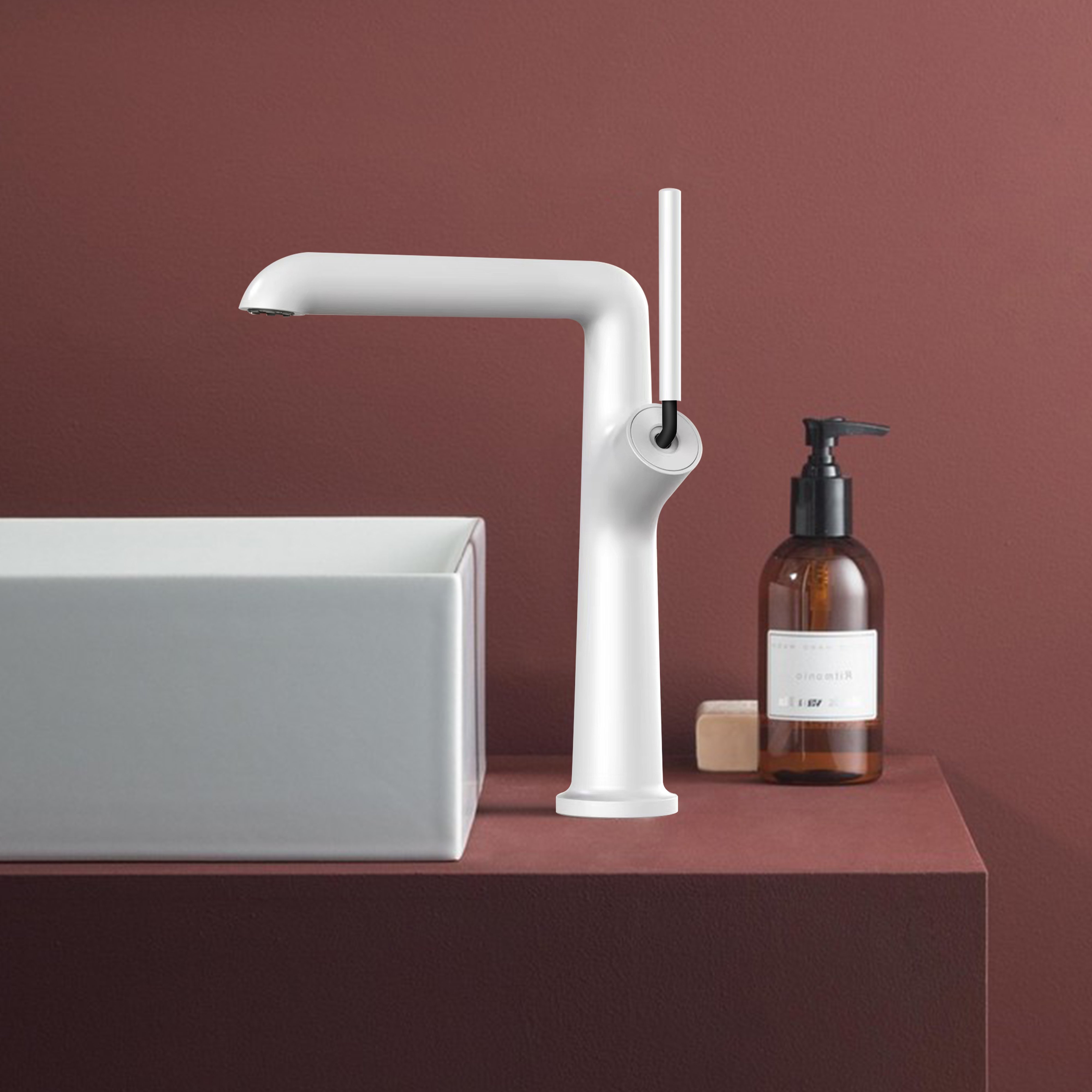 Luxury Single-Hole Bathroom Lavatory Basin Faucet High Quality Brushed Gold Brass Hot Cold Water Mixer Ceramic Gym Laundry Use
