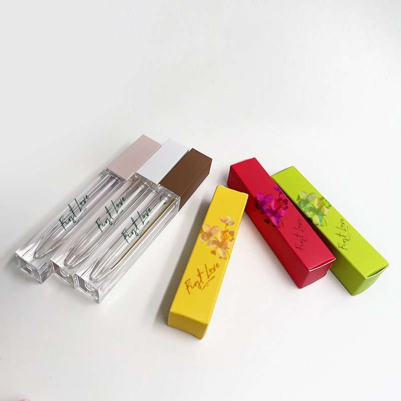 Pink Cardboard Eyeliner Packing Boxes DIY Lipstick Lip Gloss cuticle oil pen Cosmetics Packaging Box For Tubes Gift Package
