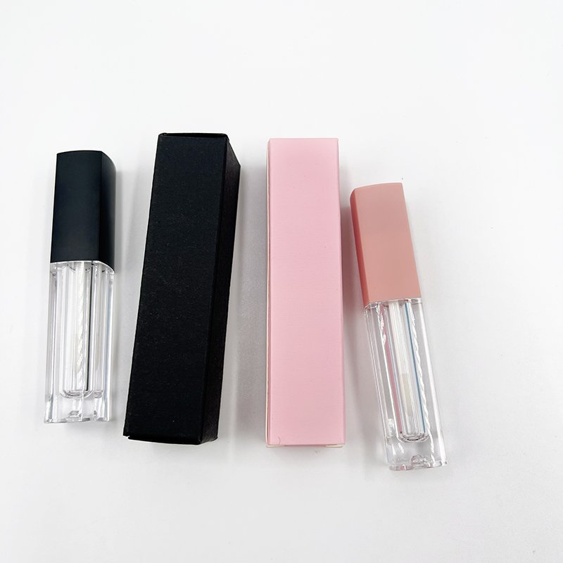 Pink Cardboard Eyeliner Packing Boxes DIY Lipstick Lip Gloss cuticle oil pen Cosmetics Packaging Box For Tubes Gift Package