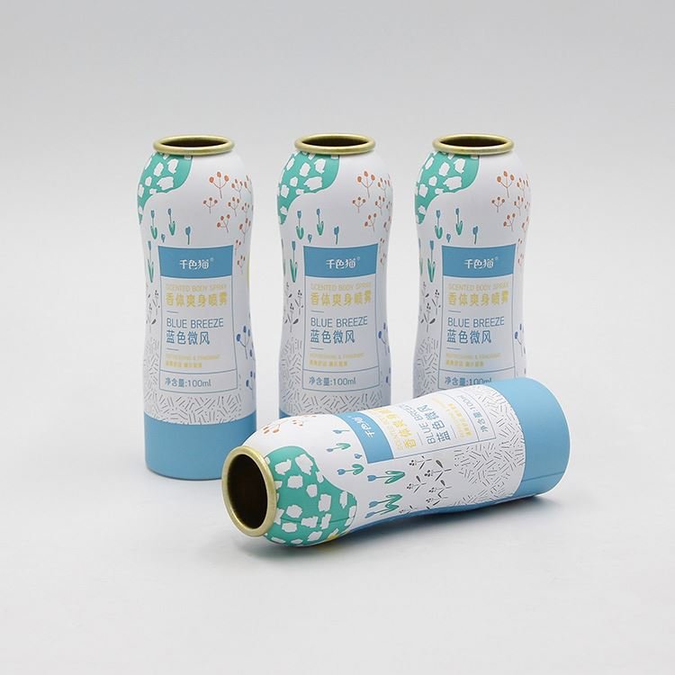 custom label pneumatic refillable aluminum aerosol spray recycling system bag on valves