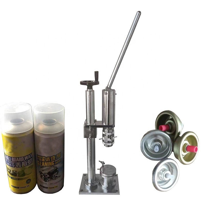 Aluminum Aerosol Spray Can Making Machine aerosol bottle sealing capping machine