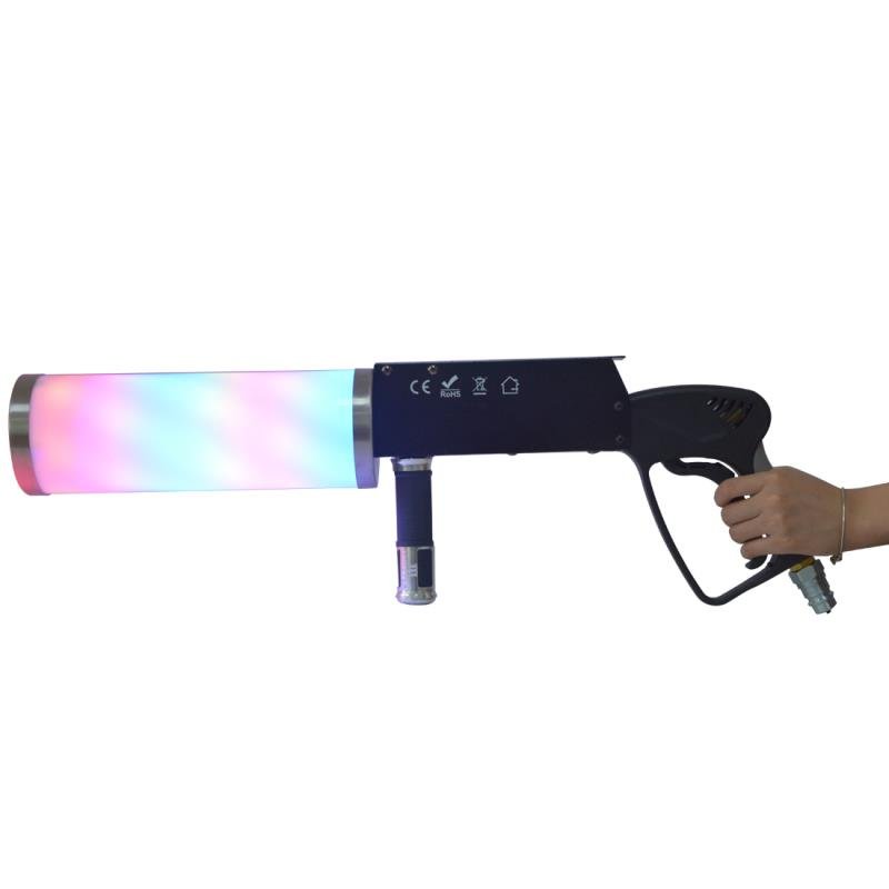 DJ LED GUN with CO2 Carbon Dioxide Special Effects DJ GUN with 3M Pipe Hose for Special Events ,dj jet machine for club party