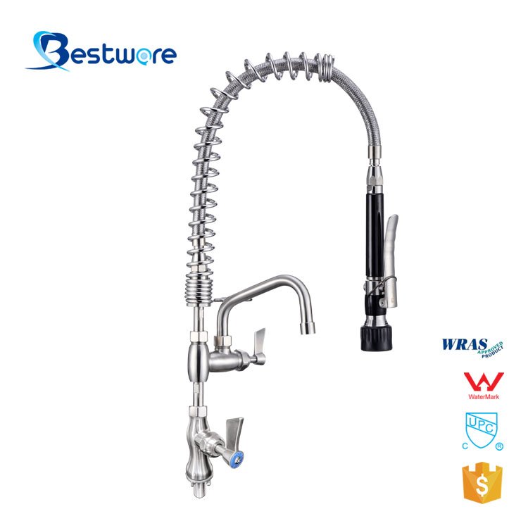 Upc Faucet Dishwasher Spout Double Outlet Stainless Steel Basin Kitchen Sink Tap Water Filter