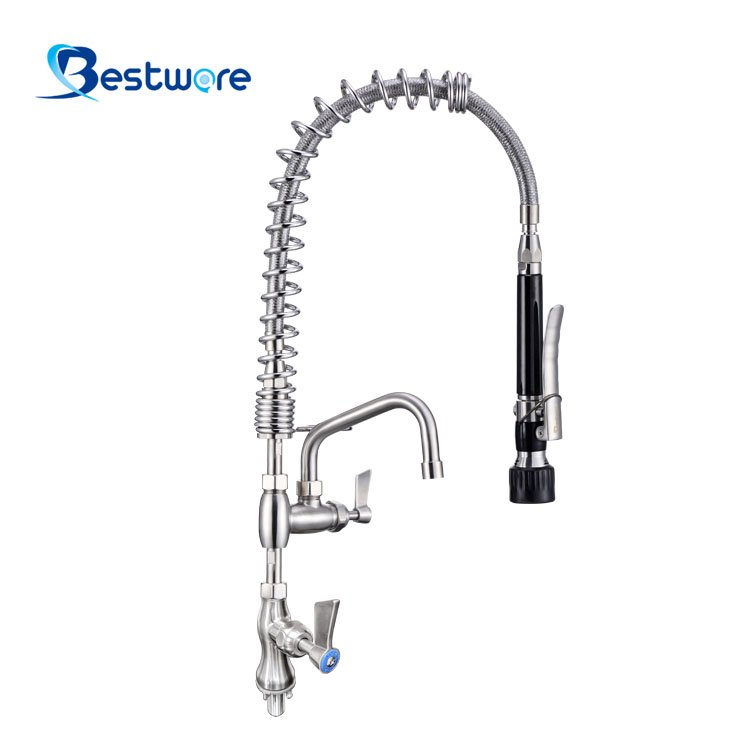 Upc Faucet Dishwasher Spout Double Outlet Stainless Steel Basin Kitchen Sink Tap Water Filter