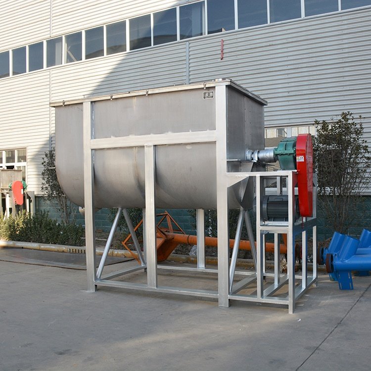 Small industrial spices mixer ribbon herb mixer machine 8kg 20kg 100kg 300kg double paddle spice powder mixer with liquid spray