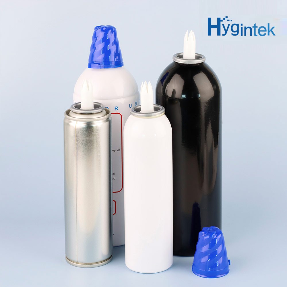 OEM Empty Aerosol Can Custom Printing Aluminum Bottle Spray Cream Valve
