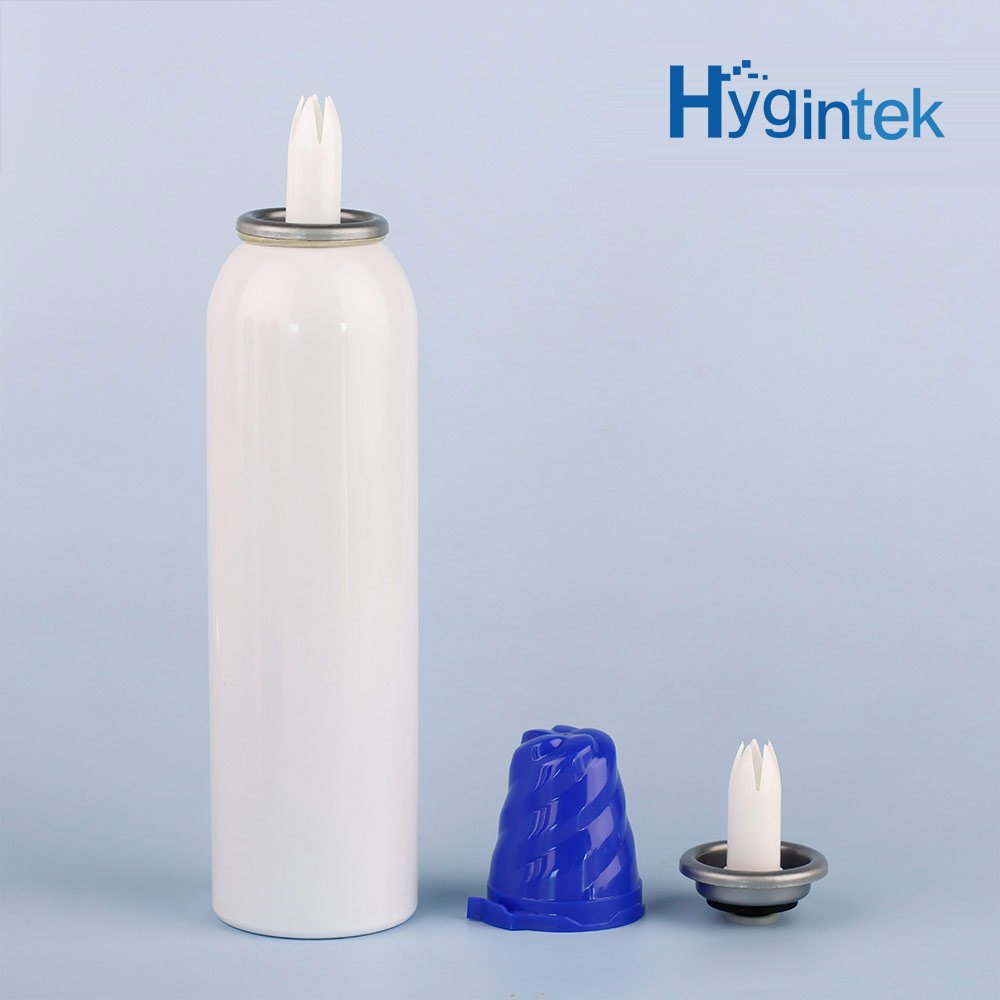 OEM Empty Aerosol Can Custom Printing Aluminum Bottle Spray Cream Valve