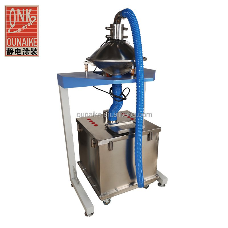 Automatic Powder Coating paint sieving Supply vibrating motor sieve screen machine