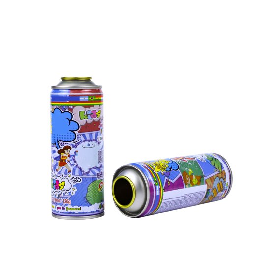 christmas packaging wholesale diameter 45/52/65mm empty aerosol tin can for snow spray party string