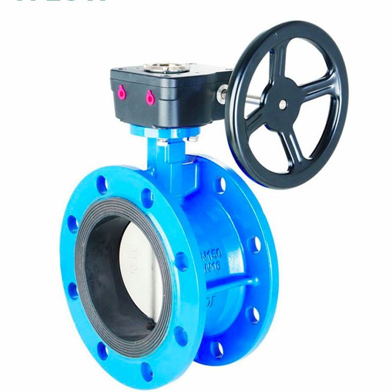 PN16 DN1000 Double Eccentric Flange Butterfly Valve