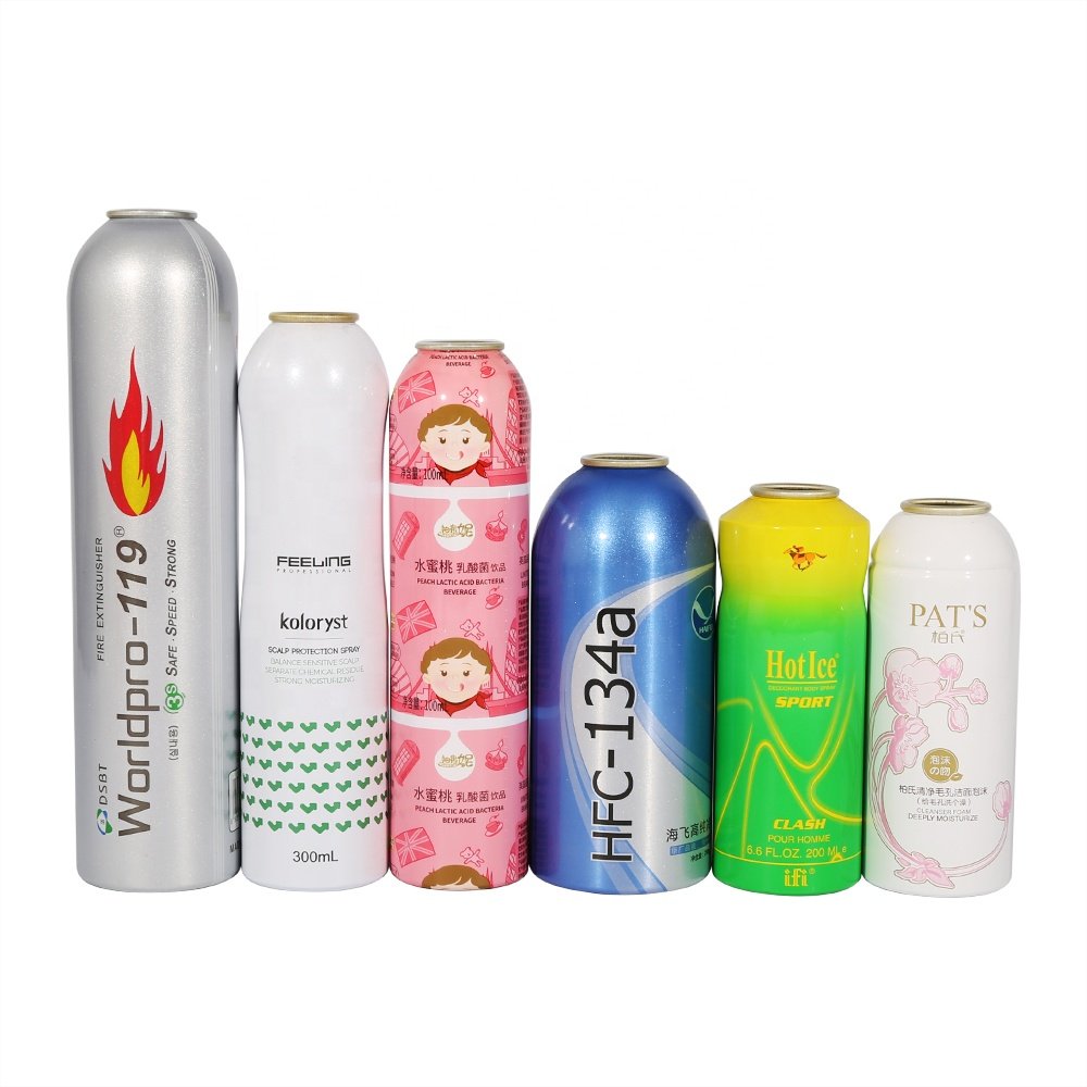 Custom 200ml 300ml Packaging Aluminum Aerosol Can