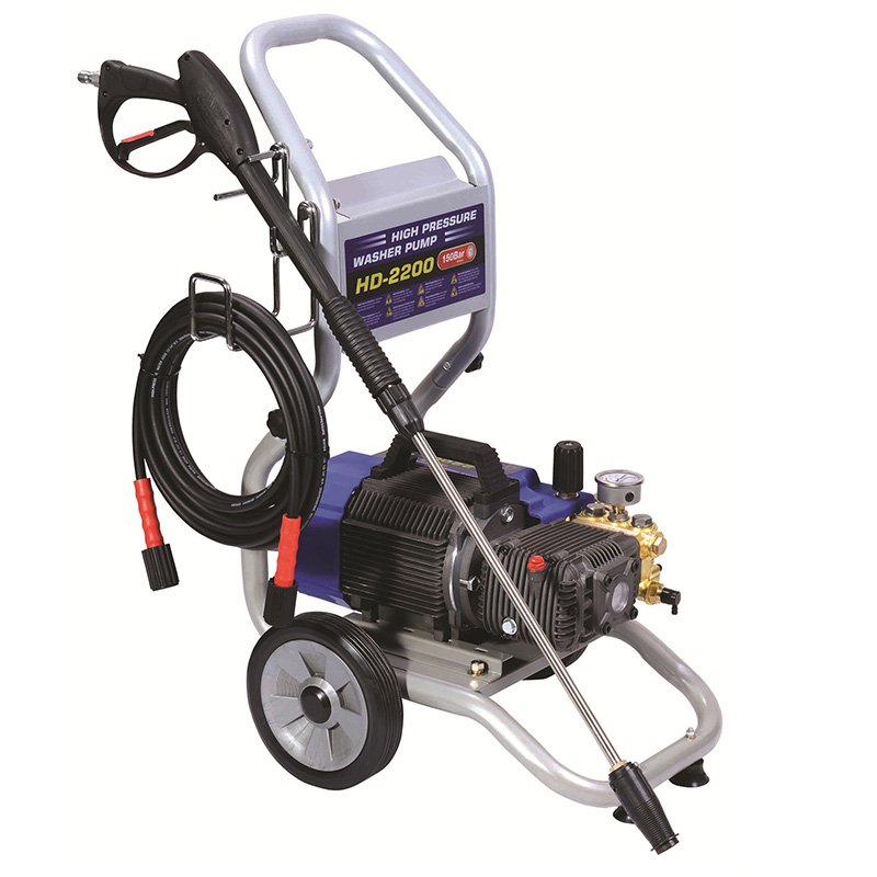 DANAU 2170psi 150bar 2.2kw 220V/50HZ Electric Portable Water High Pressure Cleaner Triplex Plunger Pressure Washer