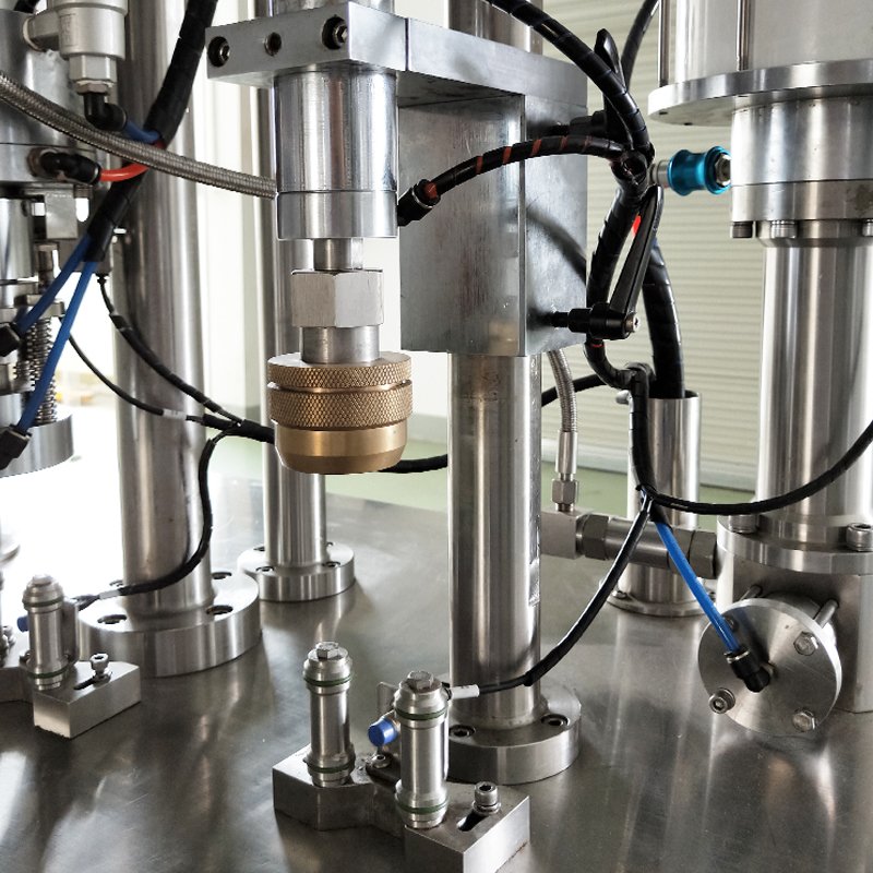 Factory Custom Binary Aerosol Filling Machine Bag On Valve Deodorant Spray Semi-automatic Aerosol Can Filling Machine