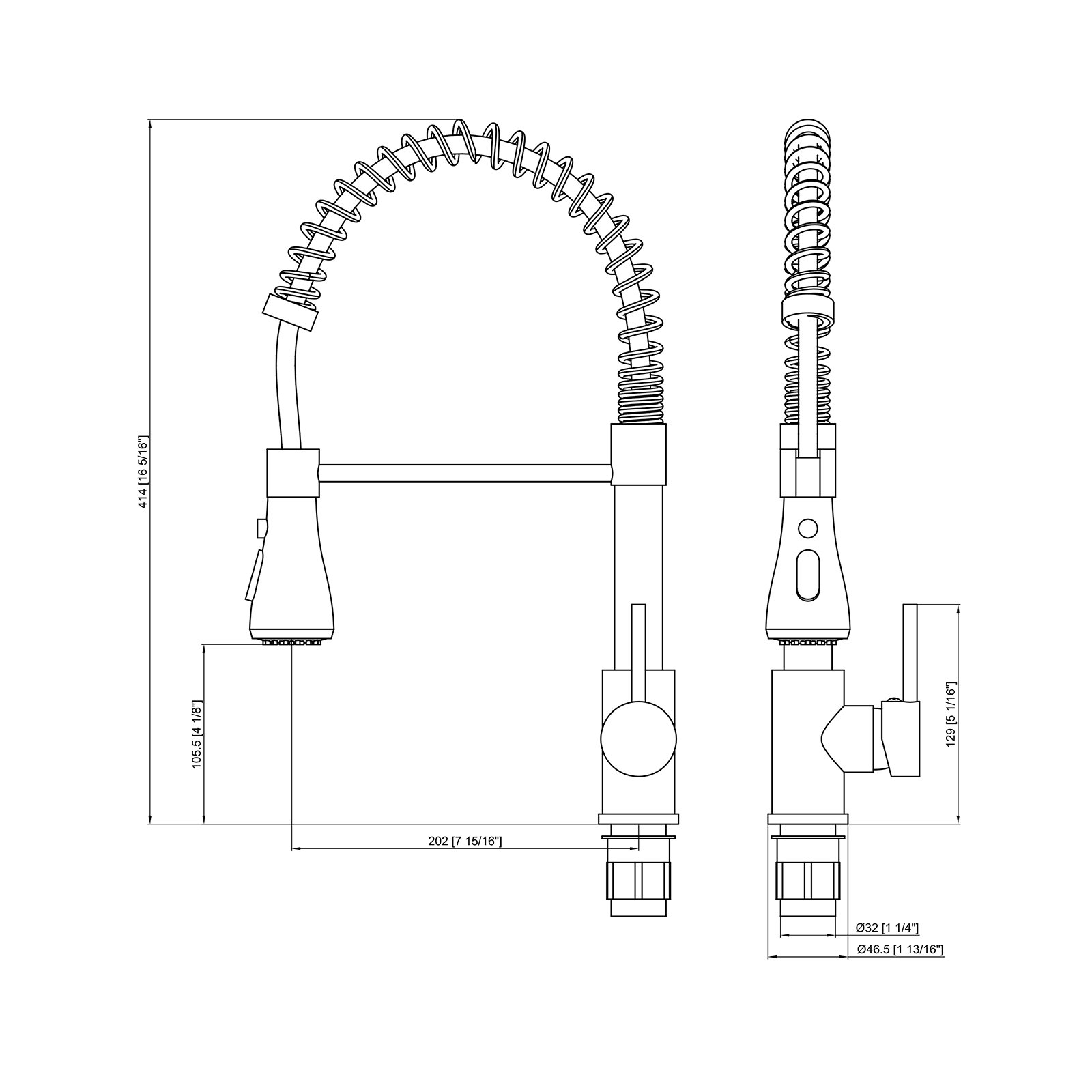 Tidjune Modern Contemporary Gold Kitchen Faucet Single Handle Mixer Tap 360 Rotation Torneira Cozinha Mixer Tap Pull Down