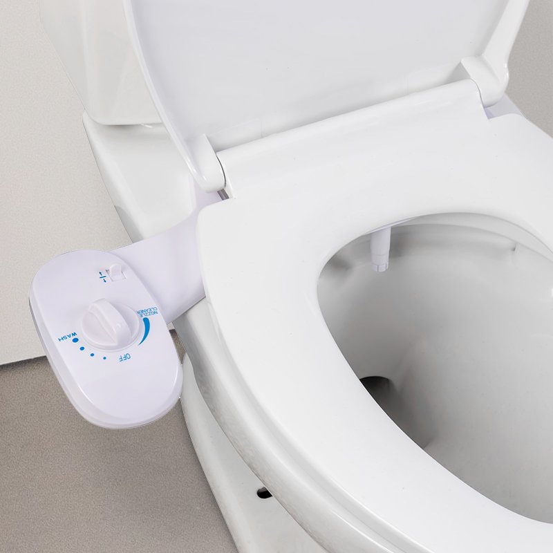 No Electric Mechanical Cold Water Single Nozzle Adjustable Toilet Bidet Attachment