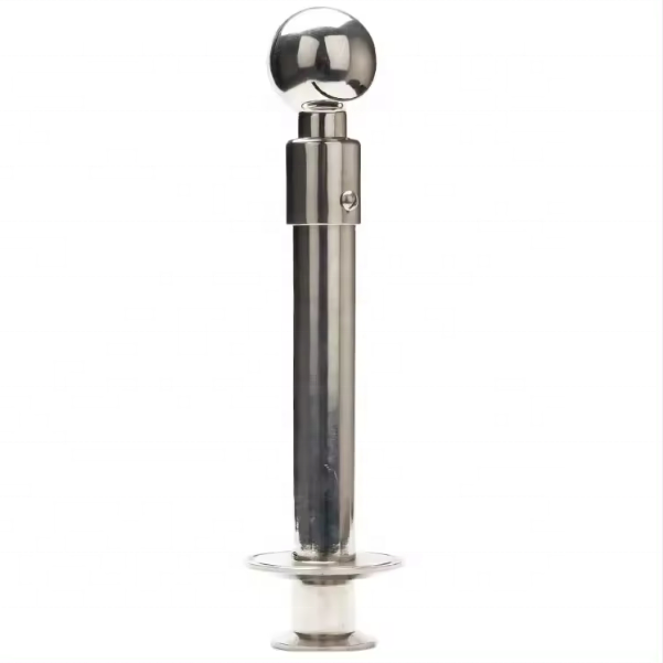 HEDE Direct Sells CE Food Grade Tank Sanitary Clamp Fixed Cleaning Ball With Water Spray