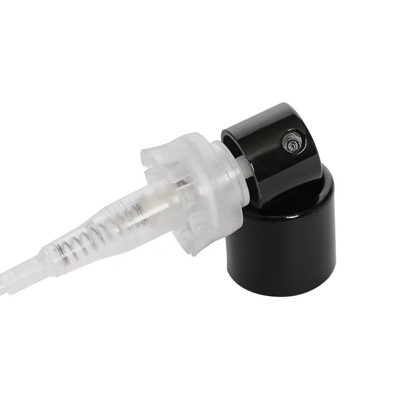 FEA15 black gold Crimpless Atomizer Sprayer Perfume Mist Spray Crimpless Pump with Over Cap
