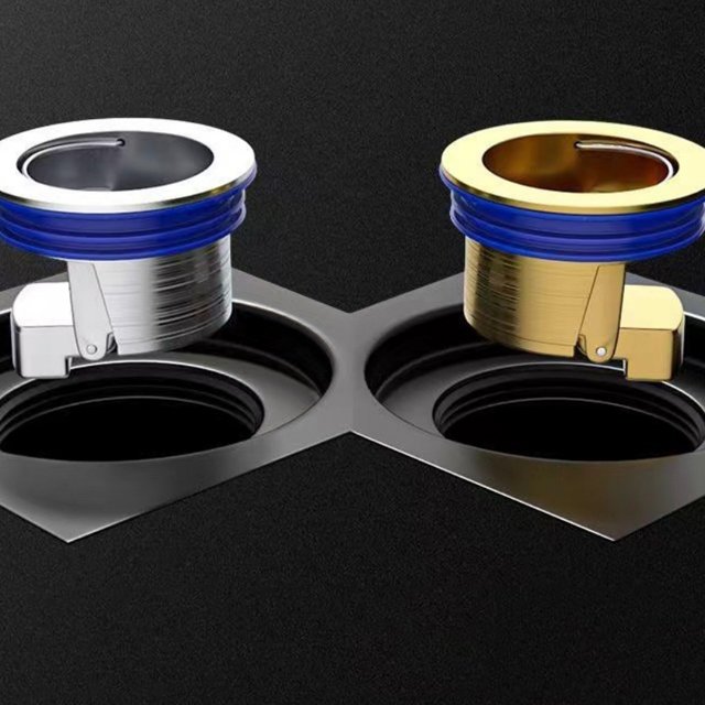Factory Direct Gold Drain For Bath Restaurant Floor Hotel Drainage Stainless Steel Floor Drain Anti-odor