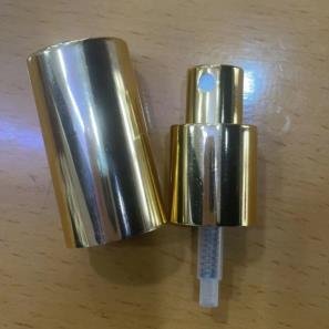 18/410 20/410 24/410 Wholesale aluminum gold fine mist sprayer gold spray valve with gold cap for cosmetics