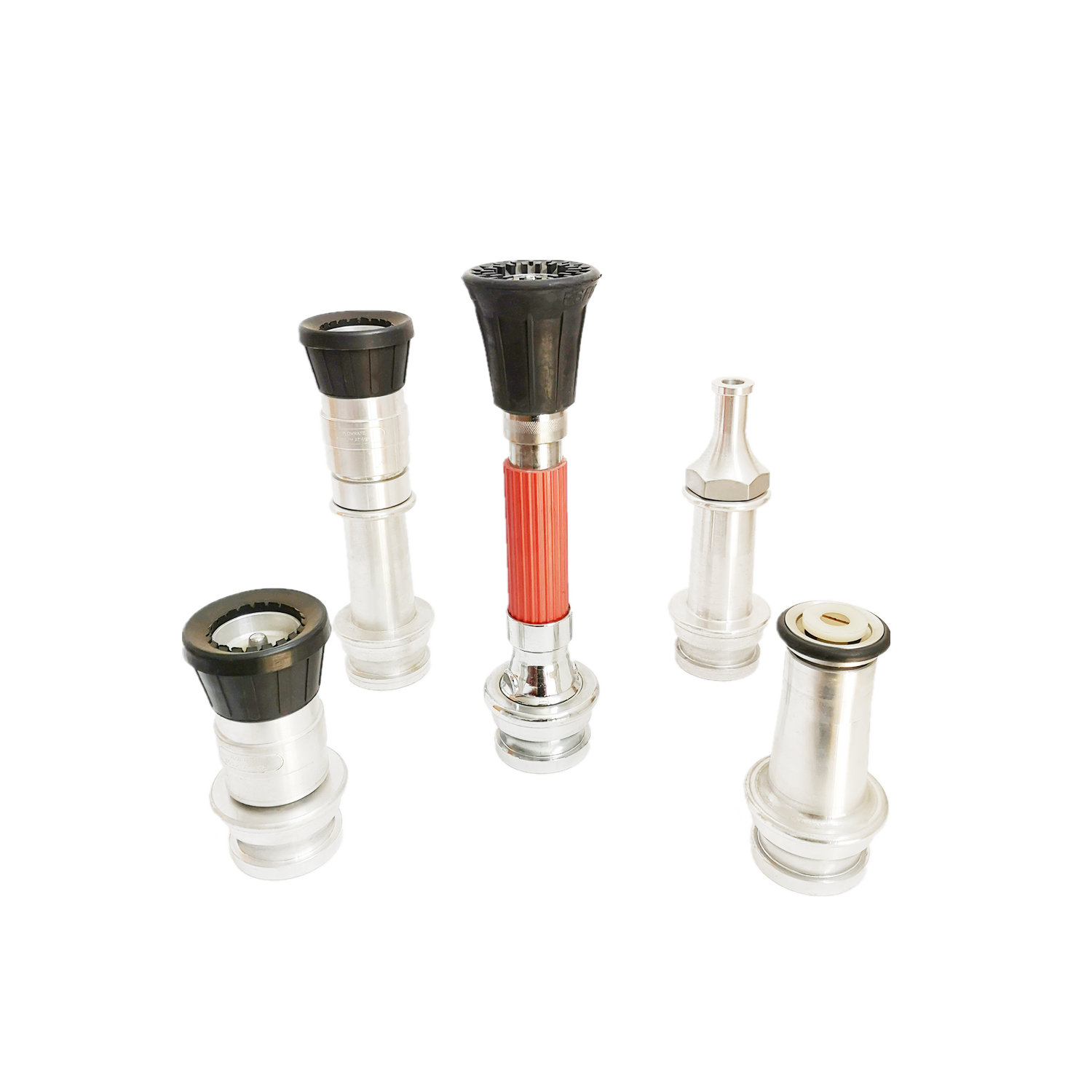 British aluminum water gun nozzle fire fighting Jet Spray Nozzle With Control Valve fire hose reel nozzle
