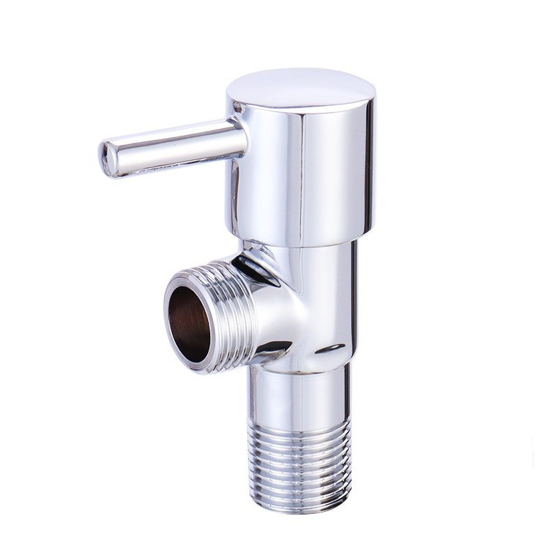 Bathroom Toliet G1/2 Inlet and Outlet Caliber Size Brass Square Angle Stop Valve 1/4 Turn Shut off Valve for Bidet Spray Shower