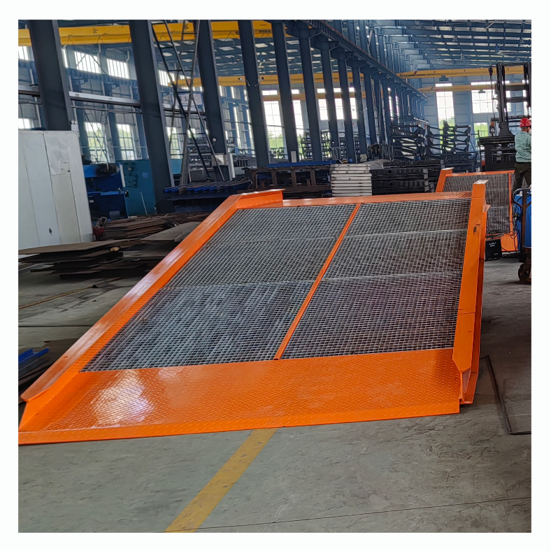 Adjustable Electric Hydraulic Dock Leveller for Truck Forklift New Condition with Pump Control Box Warehouse Cargoes Loading Bay