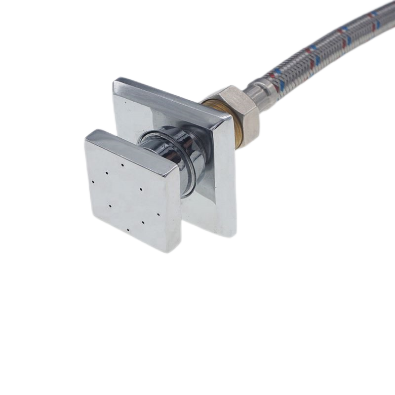 Controlled Flow Swivel Solid Brass Shower Body Spray Massage Nozzle Wall Jets Square Adjustable Shower Body Jet