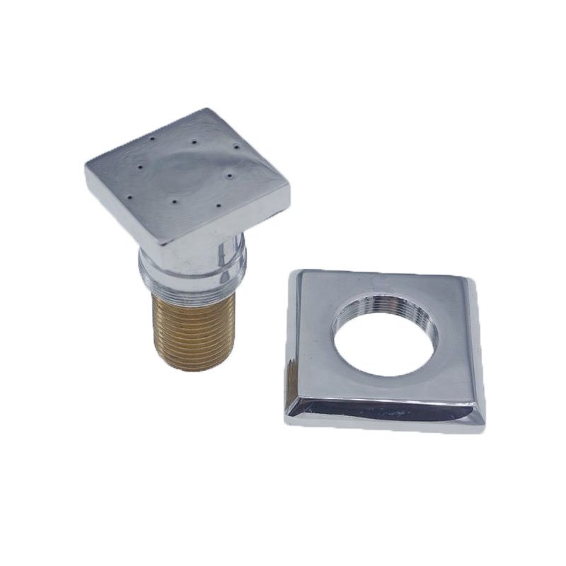 Controlled Flow Swivel Solid Brass Shower Body Spray Massage Nozzle Wall Jets Square Adjustable Shower Body Jet