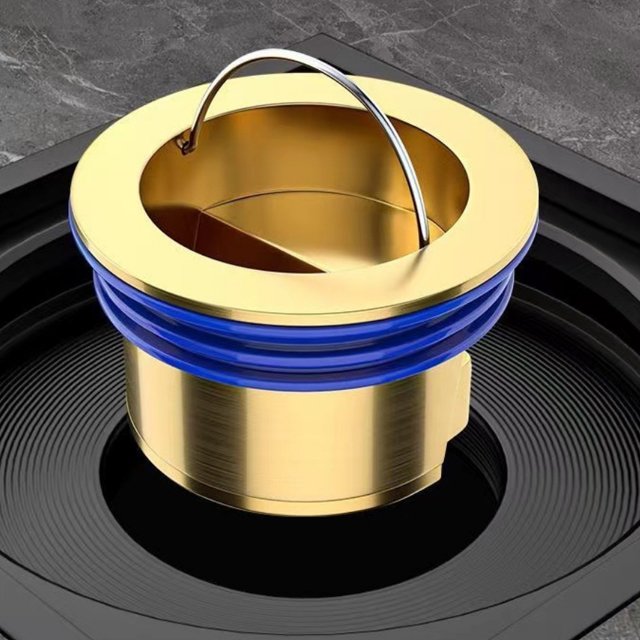 Bathroom Trap 304 Square Tile Insert Anti Odor Linear Stealth Deodorant Stainless Steel Cover Shower Floor Drain
