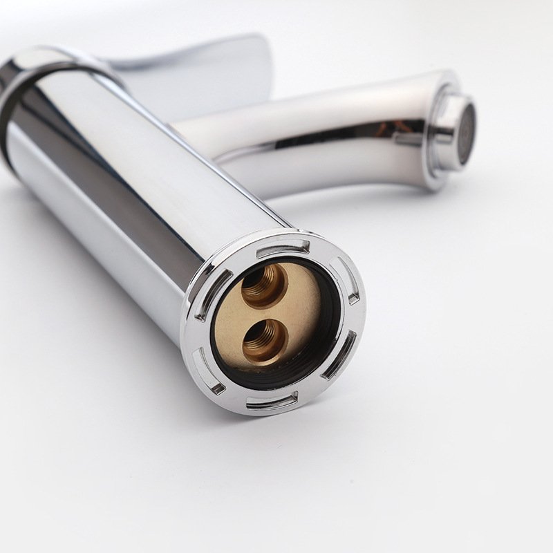 Wholesale Bathroom Stainless Steel 304 cold and Hot Water Faucet Silver Chrome Mixer Taps