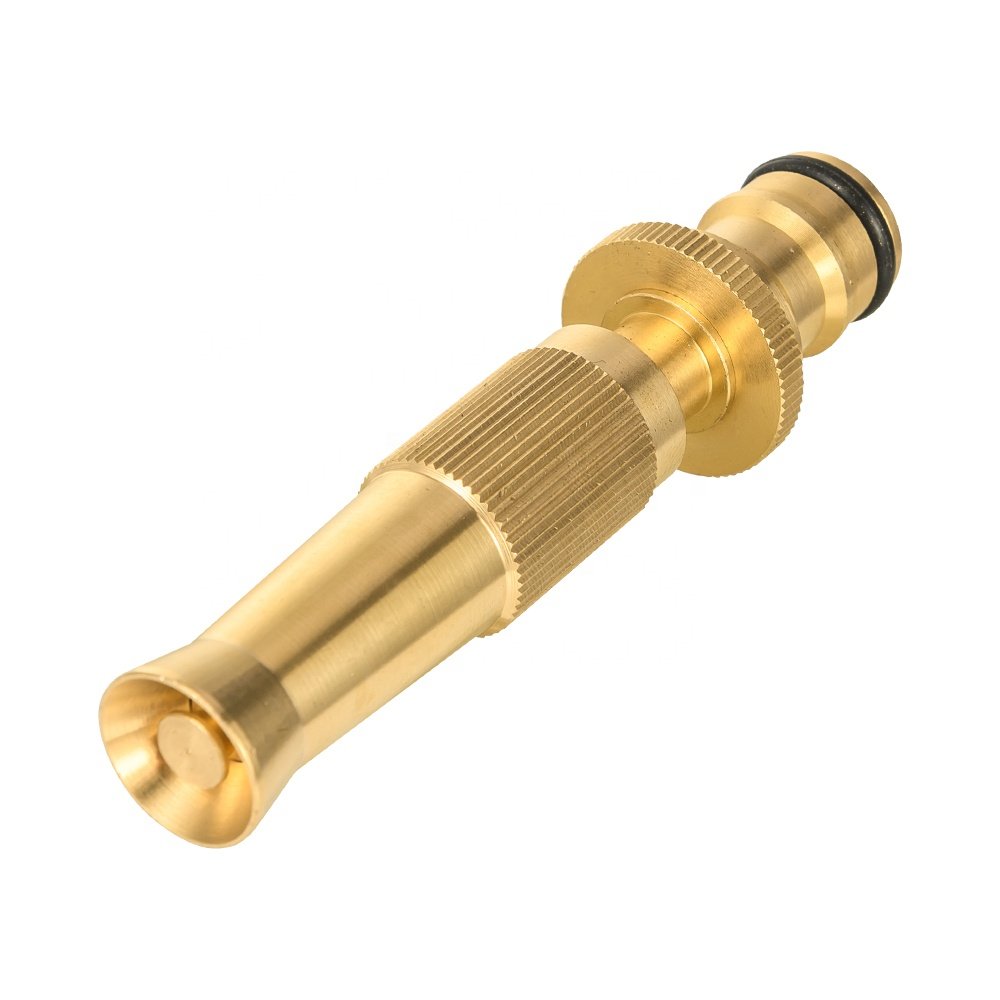 3.5" Height adjustable twist high pressure brass garden water hose nozzle sprinkler car washing spray nozzle gun