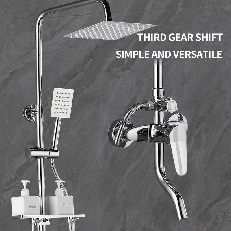Brass Bathroom Shower Set Factory Wholesale Shower Set Stainless Steel High Quality Shower Set With Cold And Hot Water