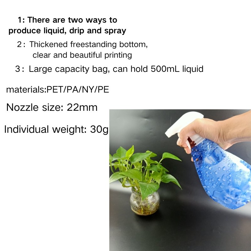 500 ml plastic alcohol watering can spray bag garden watering glass scrub watering bottle plastic bags