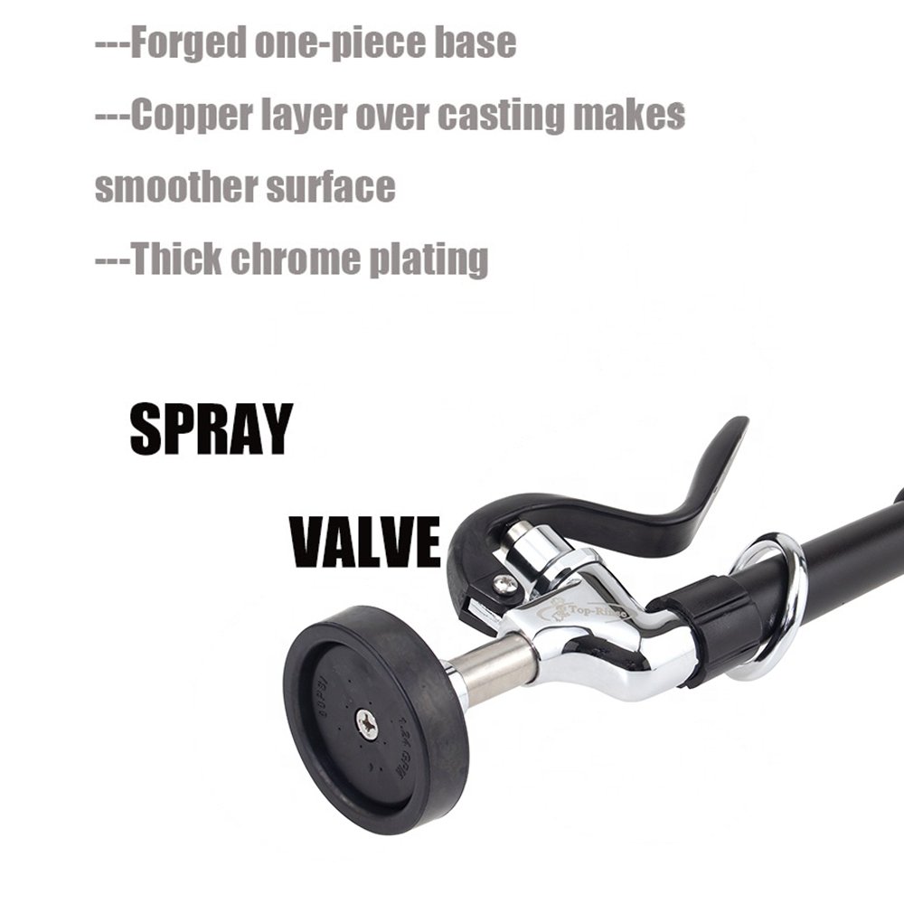 98006 Series 4 inches Center Dual Handle Deck Mounted Pre Rinse Unit Kitchen Mixer Faucet