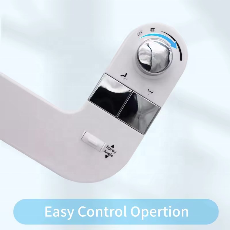 New Style Non Electric Toilet Bidet Postpartum Perineal Care Key Button Nozzle Self-Cleaning Bidet Toilet Attachment