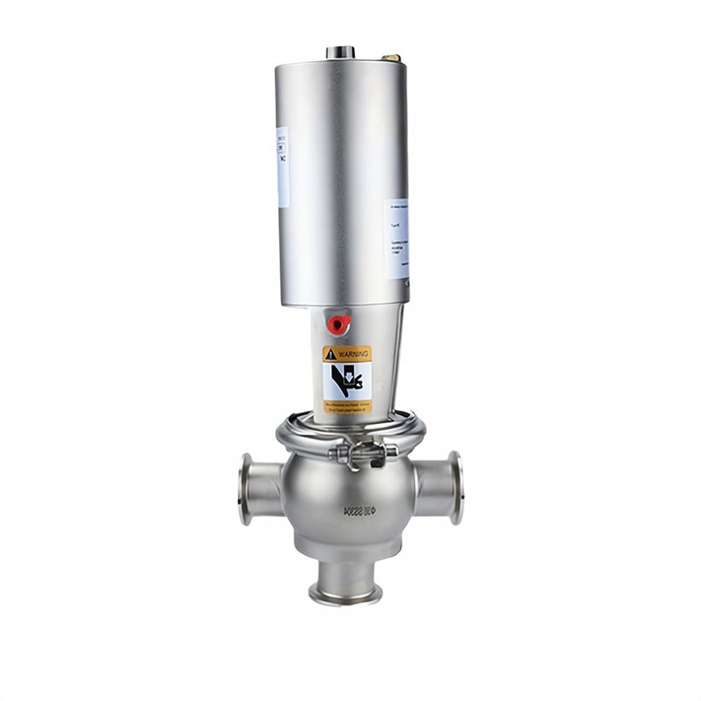 Food Grade Stainless Steel Pneumatic Sanitary Weld Intelligent Sterile Shut-Off Valve